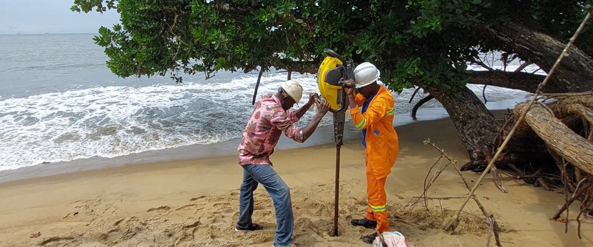 cameroon beach sampling